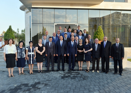 Azerbaijani President attends opening of Heydar Aliyev Center in Siyazan (PHOTO)