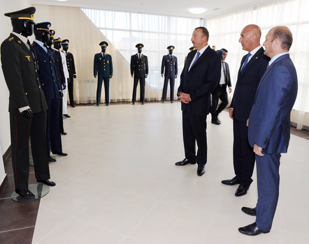 Azerbaijani President attends opening of Youth Center in Siyazan (PHOTO)