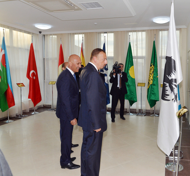 Azerbaijani President attends opening of Youth Center in Siyazan (PHOTO)