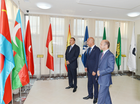Azerbaijani President attends opening of Youth Center in Siyazan (PHOTO)