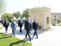 Azerbaijani President arrives in Kurdamir region (PHOTO)
