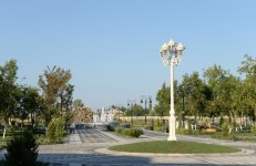Azerbaijani President arrives in Kurdamir region (PHOTO)