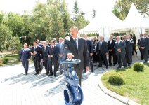 Azerbaijani President attends ceremony to start drinking water supply to Kurdamir region (PHOTO)