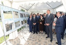 Azerbaijani President attends ceremony to start drinking water supply to Kurdamir region (PHOTO)