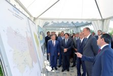 Azerbaijani President attends ceremony to start drinking water supply to Kurdamir region (PHOTO)