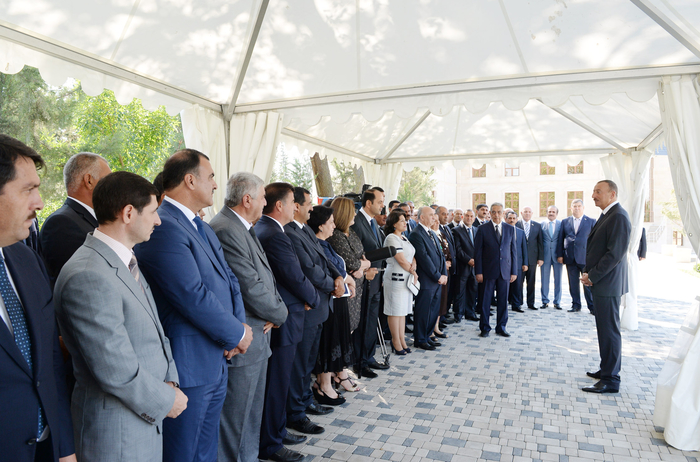 Azerbaijani President attends ceremony to start drinking water supply to Kurdamir region (PHOTO)
