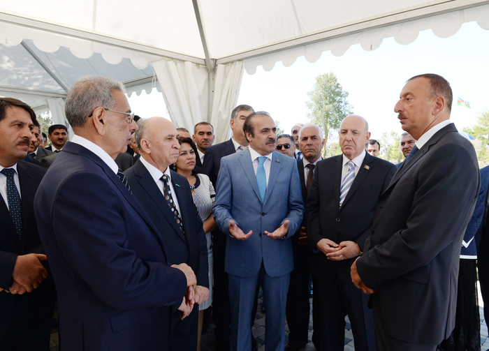 Azerbaijani President attends ceremony to start drinking water supply to Kurdamir region (PHOTO)