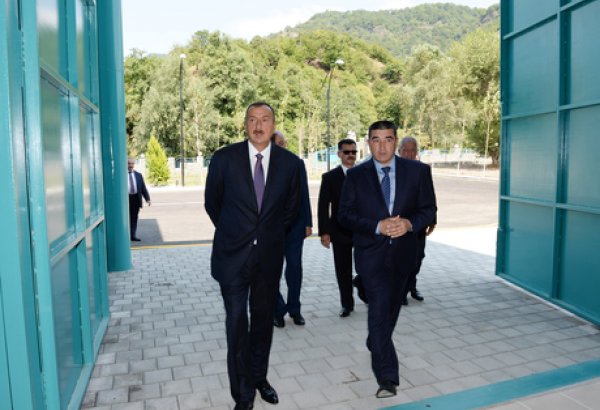 President Ilham Aliyev inaugurates Ismayilli-1 Hydroelectric Power Station (PHOTO)