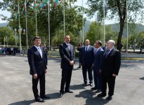 President Ilham Aliyev opens Heydar Aliyev Congress Center in Gabala (PHOTO)