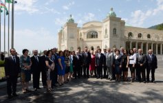 President Ilham Aliyev opens Heydar Aliyev Congress Center in Gabala (PHOTO)