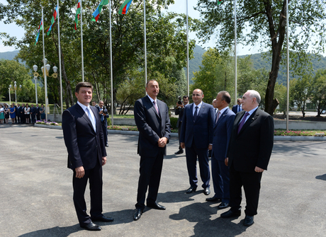 President Ilham Aliyev opens Heydar Aliyev Congress Center in Gabala (PHOTO)