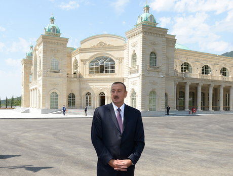 President Ilham Aliyev opens Heydar Aliyev Congress Center in Gabala (PHOTO)