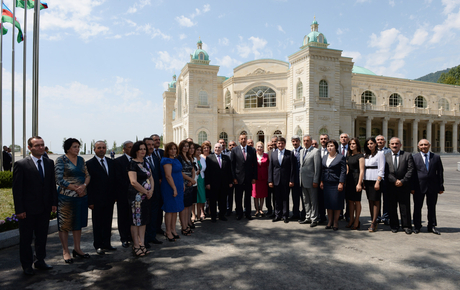 President Ilham Aliyev opens Heydar Aliyev Congress Center in Gabala (PHOTO)