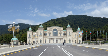 President Ilham Aliyev opens Heydar Aliyev Congress Center in Gabala (PHOTO)