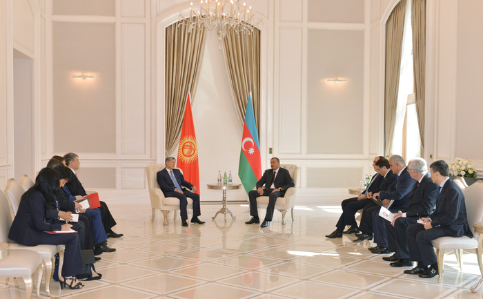 Azerbaijani President meets Kyrgyz counterpart in Gabala