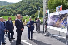 President Ilham Aliyev attends ceremony of pumping drinking water to Oghuz city (PHOTO)