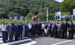President Ilham Aliyev attends ceremony of pumping drinking water to Oghuz city (PHOTO)
