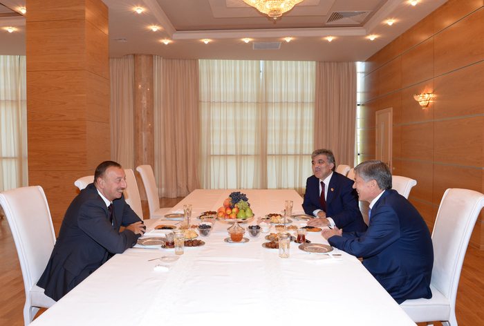 Azerbaijani, Turkish and Kyrgyz presidents attend concert in Gabala (PHOTO)
