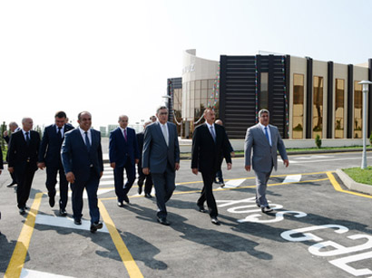 Azerbaijani President opens Gakh Olympic Sports Complex (PHOTO)