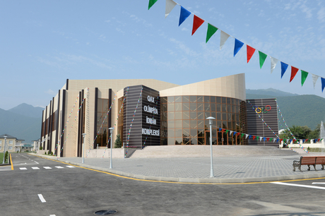 Azerbaijani President opens Gakh Olympic Sports Complex (PHOTO)