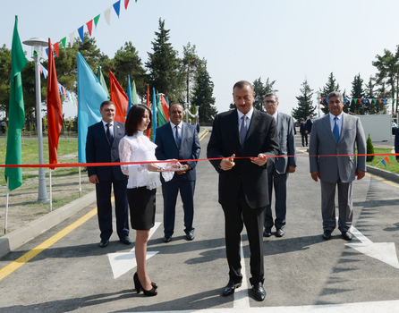 Azerbaijani President opens Gakh Olympic Sports Complex (PHOTO)