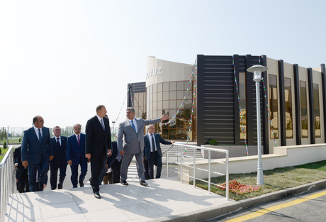 Azerbaijani President opens Gakh Olympic Sports Complex (PHOTO)