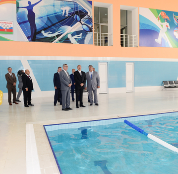 Azerbaijani President opens Gakh Olympic Sports Complex (PHOTO)