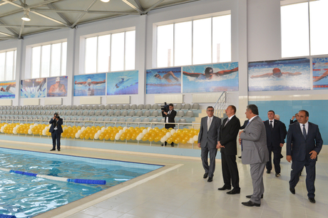 Azerbaijani President opens Gakh Olympic Sports Complex (PHOTO)
