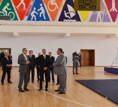 Azerbaijani President opens Gakh Olympic Sports Complex (PHOTO)