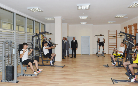 Azerbaijani President opens Gakh Olympic Sports Complex (PHOTO)