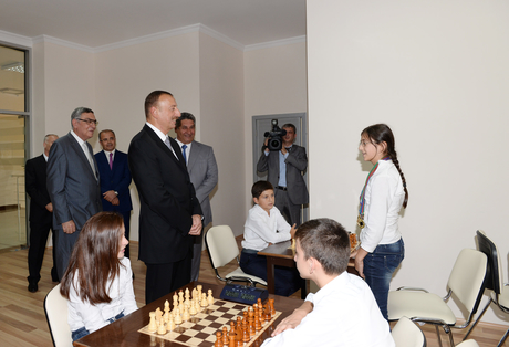 Azerbaijani President opens Gakh Olympic Sports Complex (PHOTO)