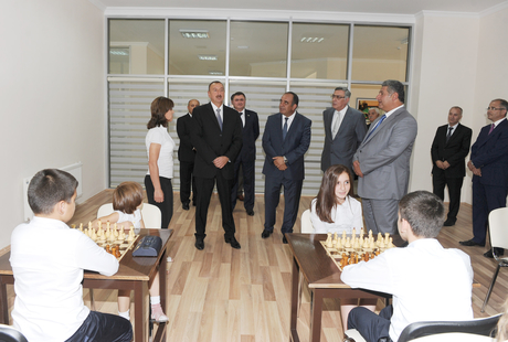 Azerbaijani President opens Gakh Olympic Sports Complex (PHOTO)