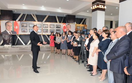 Azerbaijani President opens Gakh Olympic Sports Complex (PHOTO)