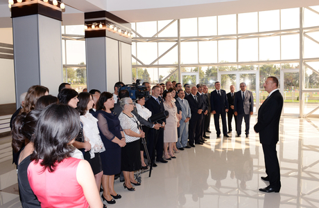 Azerbaijani President opens Gakh Olympic Sports Complex (PHOTO)