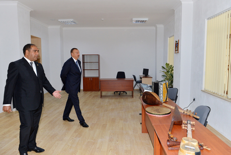 Azerbaijani President Ilham Aliyev attends opening of Balaken regional Culture Centre (PHOTO)