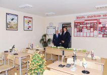Azerbaijani President familiarizes with state of school in Baku’s Buzovna settlement after major overhaul, participates in opening of new academic building (PHOTO)