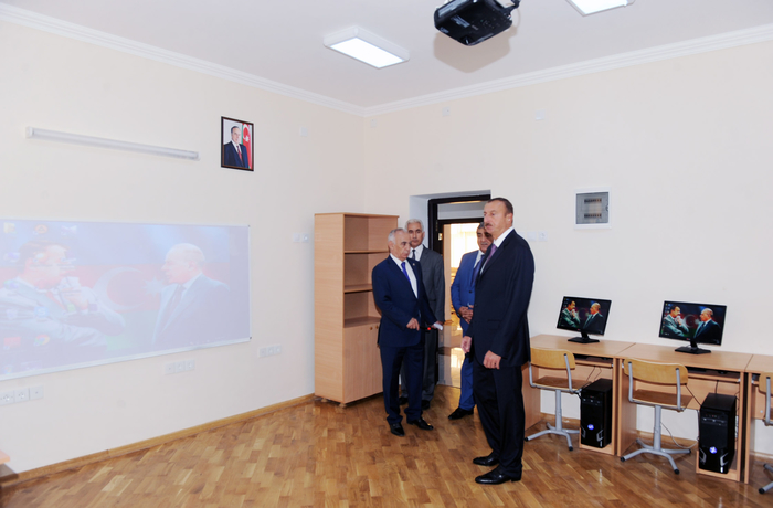 Azerbaijani President familiarizes with state of school in Baku’s Buzovna settlement after major overhaul, participates in opening of new academic building (PHOTO)