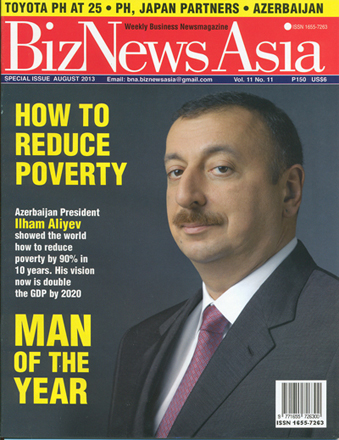 Popular “BizNewsAsia” magazine names Azerbaijani President Ilham Aliyev “Man of the Year”