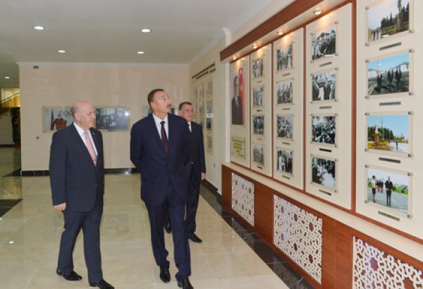 Azerbaijani President attends opening of Saatli Olympic Sports Complex (PHOTO)