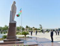 Azerbaijani President arrives in Saatli District