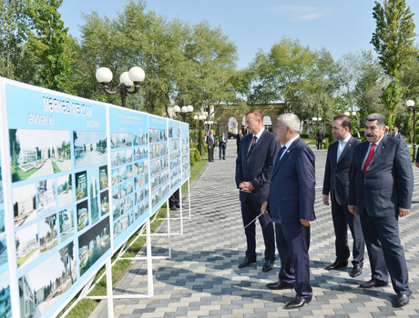 Azerbaijani President attends opening of Heydar Aliyev Center in Sabirabad District (PHOTO)
