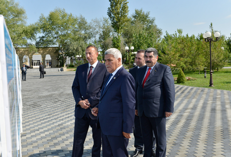 Azerbaijani President attends opening of Heydar Aliyev Center in Sabirabad District (PHOTO)