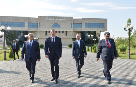 Azerbaijani President attends opening of Heydar Aliyev Center in Sabirabad District (PHOTO)