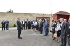 Azerbaijani President Ilham Aliyev inspects reconstruction work to improve internal roads in Mashtaga (PHOTO)