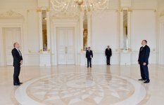 Azerbaijani President receives credentials of ambassadors of several countries (PHOTO)