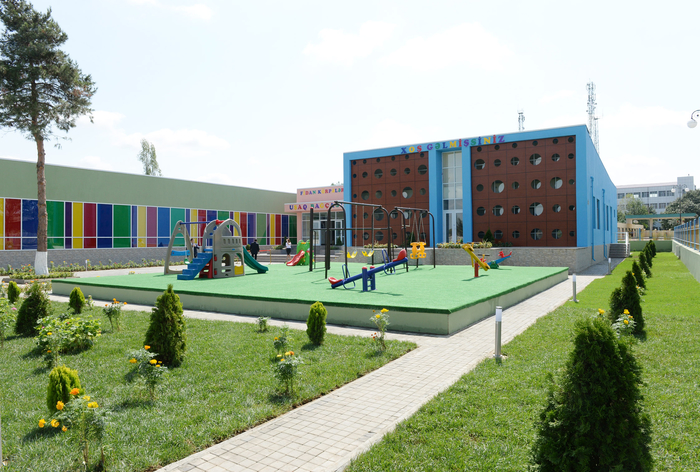 President Ilham Aliyev opens  “Fidan” orphanage-kindergarten in Jalilabad (PHOTO)