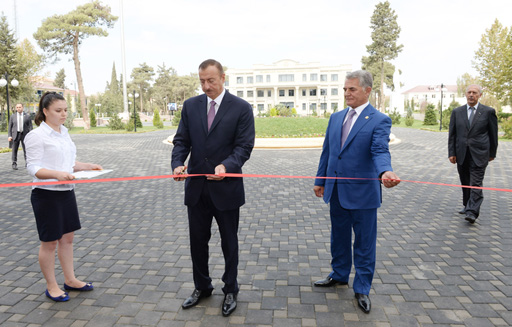 Azerbaijani President attends opening of Heydar Aliyev Center in Bilasuvar (PHOTO)