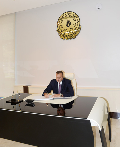 Azerbaijani President attends opening of Heydar Aliyev Center in Bilasuvar (PHOTO)