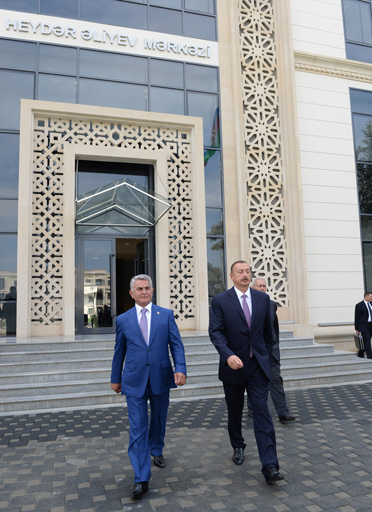 Azerbaijani President attends opening of Heydar Aliyev Center in Bilasuvar (PHOTO)