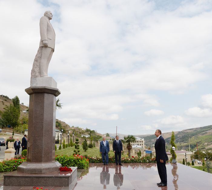 Azerbaijani President arrives in Yardimli District (PHOTO)